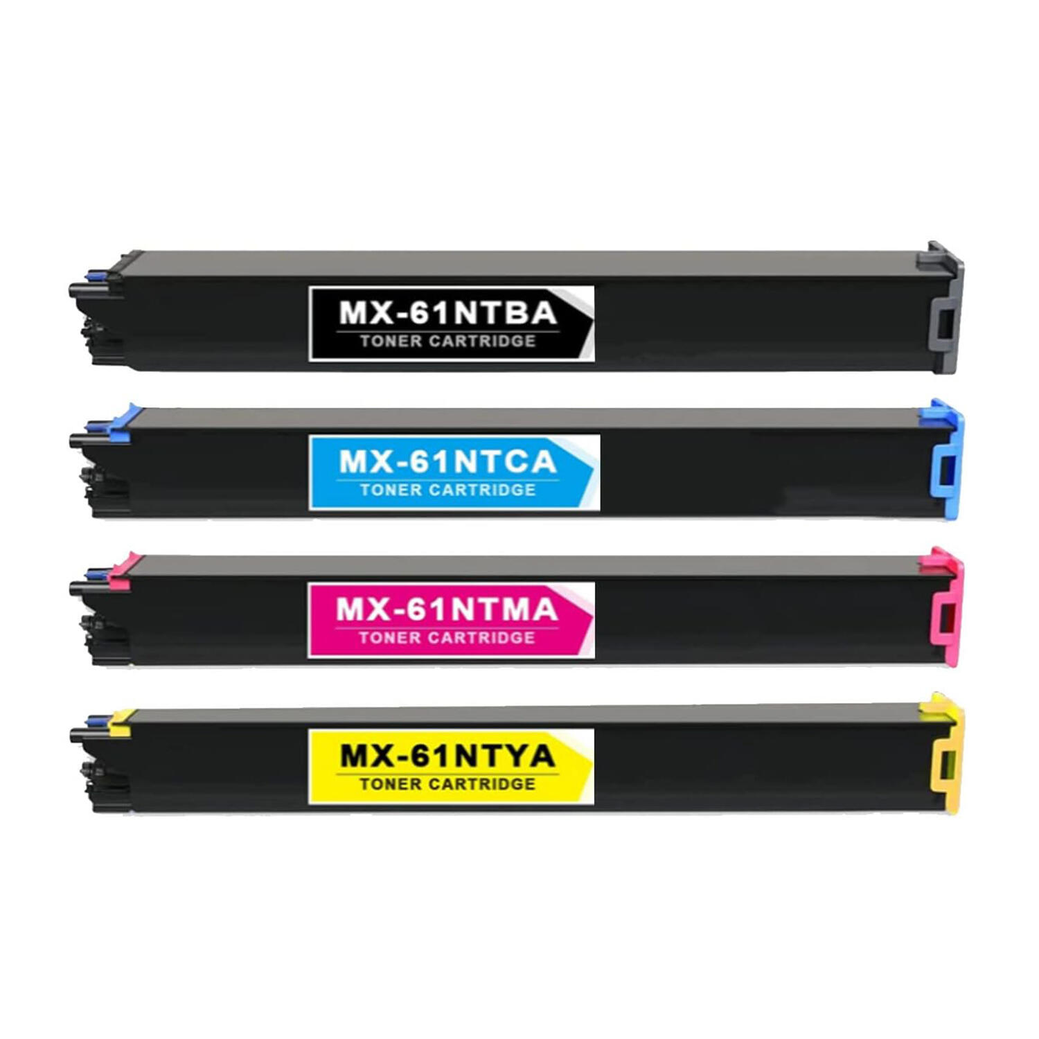 Sharp MX-61NT-BA MX-61NT-CA MX-61NT-MA MX-61NT-YA Compatible Toner Cartridge Combo BK/C/M/Y