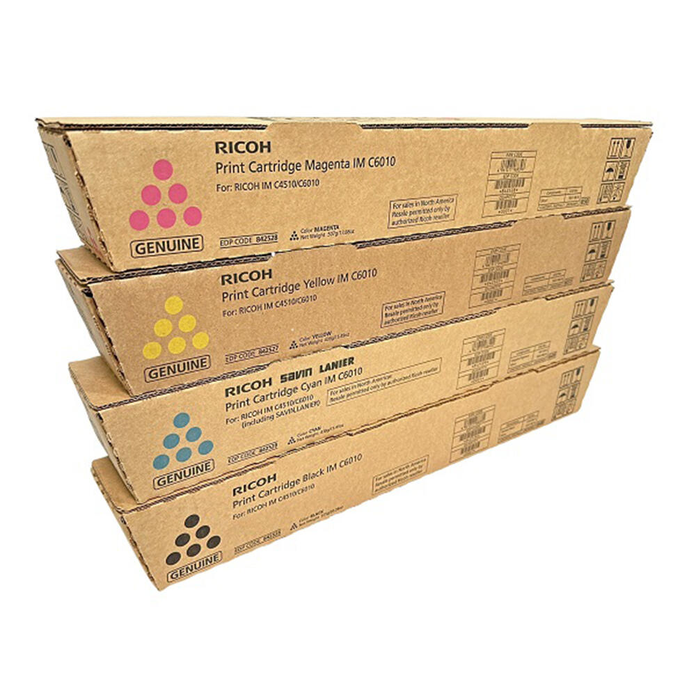 Ricoh 842526 842527 842528 842529 IM C6010 Original Toner Cartridge Combo High Yield BK/C/M/Y
