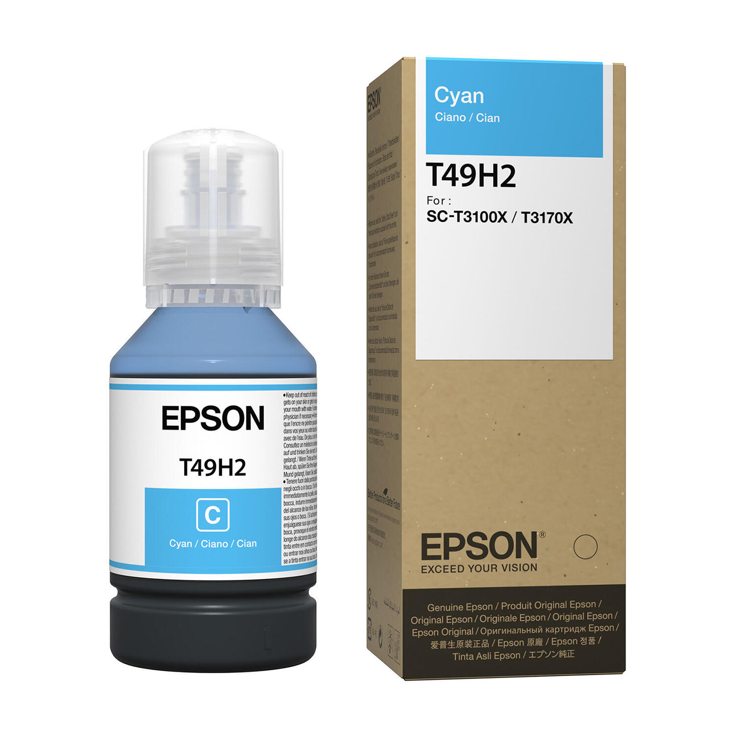 Epson T49H T49H200 Original Cyan Ink Bottle