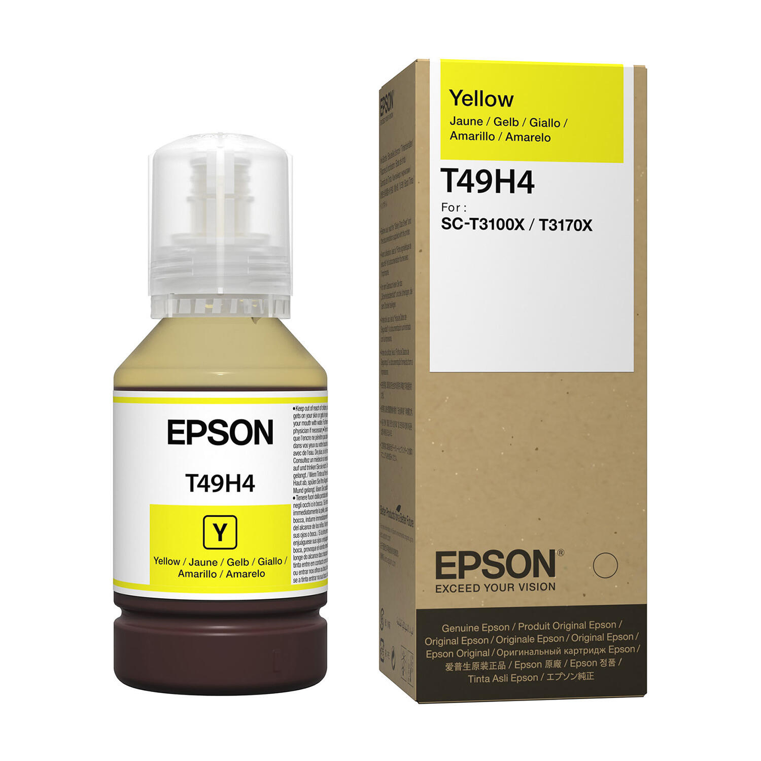 Epson T49H T49H400 Original Yellow Ink Bottle