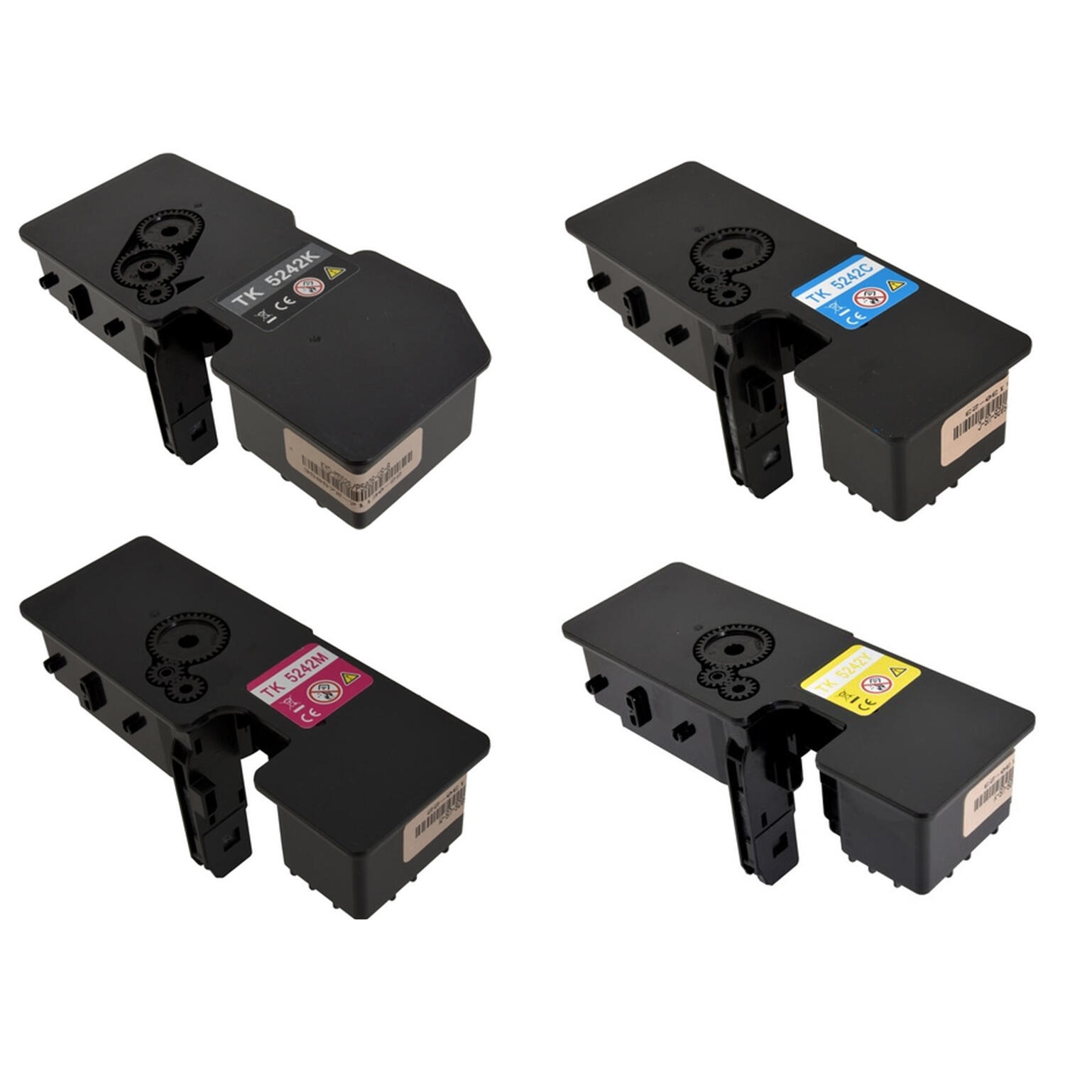 Kyocera TK-5242K TK-5242C TK-5242M TK-5242Y Compatible Toner Cartridge Combo - BK/C/M/Y