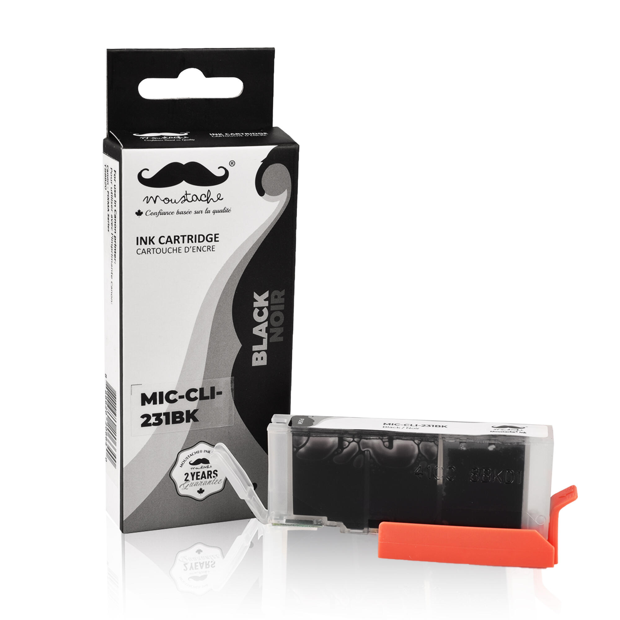 Canon CLI-231BK Compatible Black Ink Cartridge (6674C001) - Moustache®