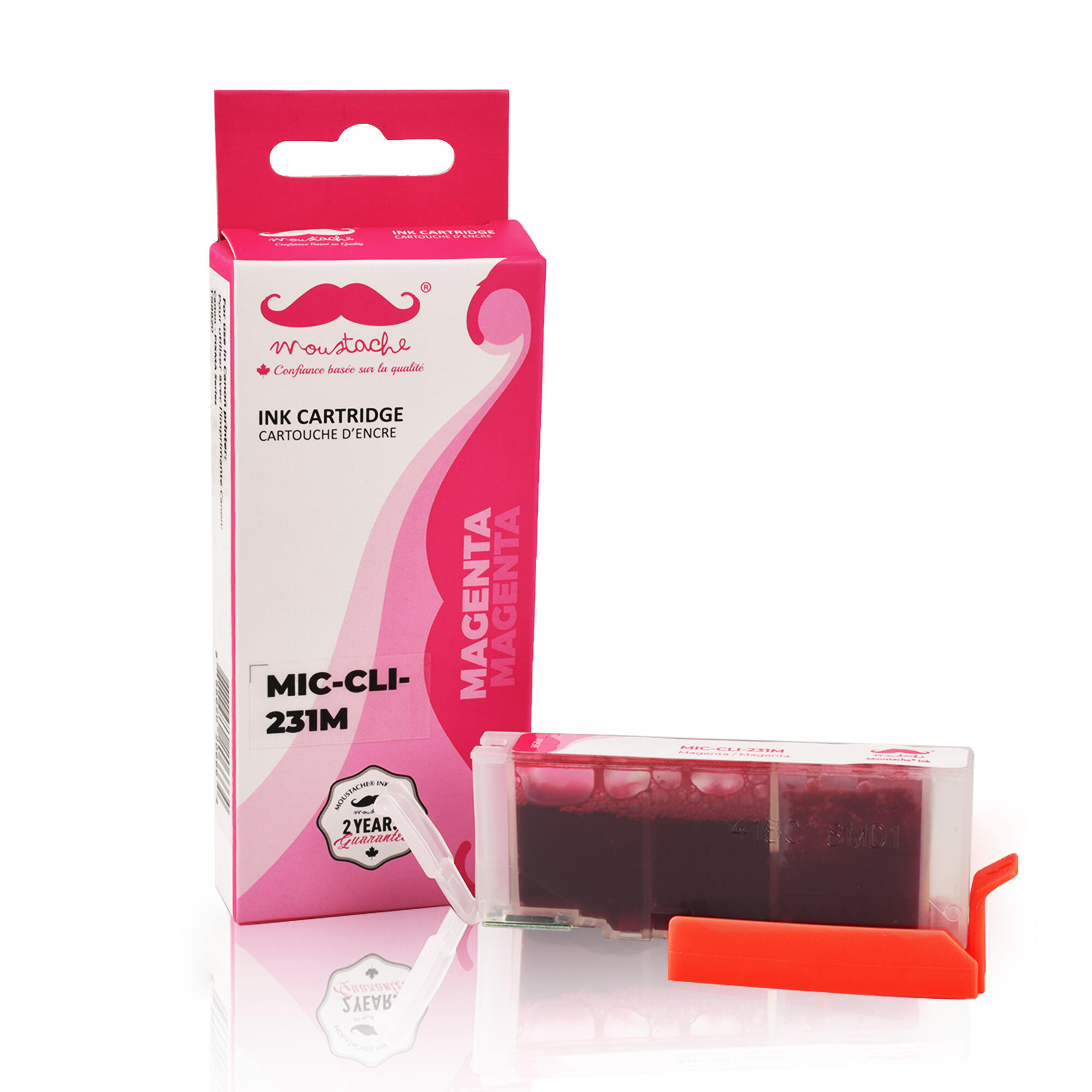 Canon CLI-231M Compatible Magenta Ink Cartridge (6676C001) - Moustache®