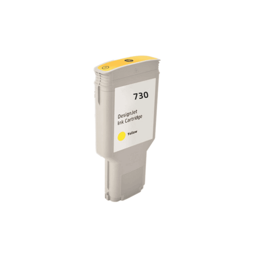 Compatible HP 730XL P2V70A Yellow Ink Cartridge High Yield 300ml- Moustache®