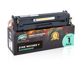 Compatible HP 218X W2182X Yellow Toner Cartridge High Yield - With Chip - Eco-saver