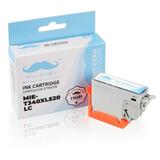 Epson T340XL520 Compatible Light Cyan Ink Cartridge High Yield- Moustache®