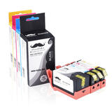 Remanufactured HP 923e XL Ink Cartridge Combo High Yield BK/C/M/Y - Moustache®