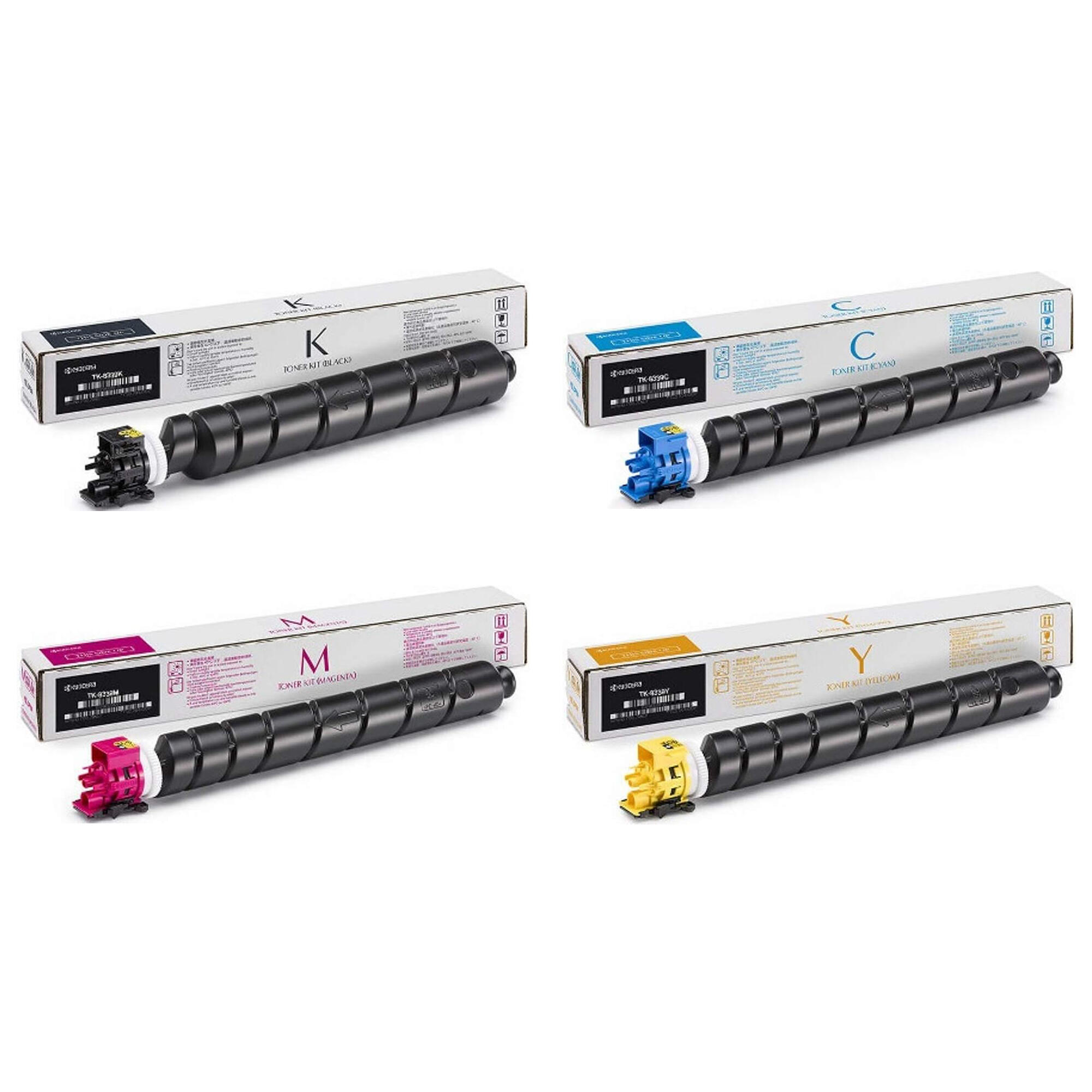 Kyocera-Mita TK-8337K TK-8337C TK-8337M TK-8337Y Original Toner Cartridge Combo BK/C/M/Y