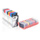Canon PFI-5100 Compatible Ink Cartridge Combo MBK/PBK/C/M/Y/PC/PM/R/GY/CO - Moustache®