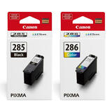 Canon PG-285 CL-286 Original Black and Color Ink Cartridge Combo (6197C001 6217C001)
