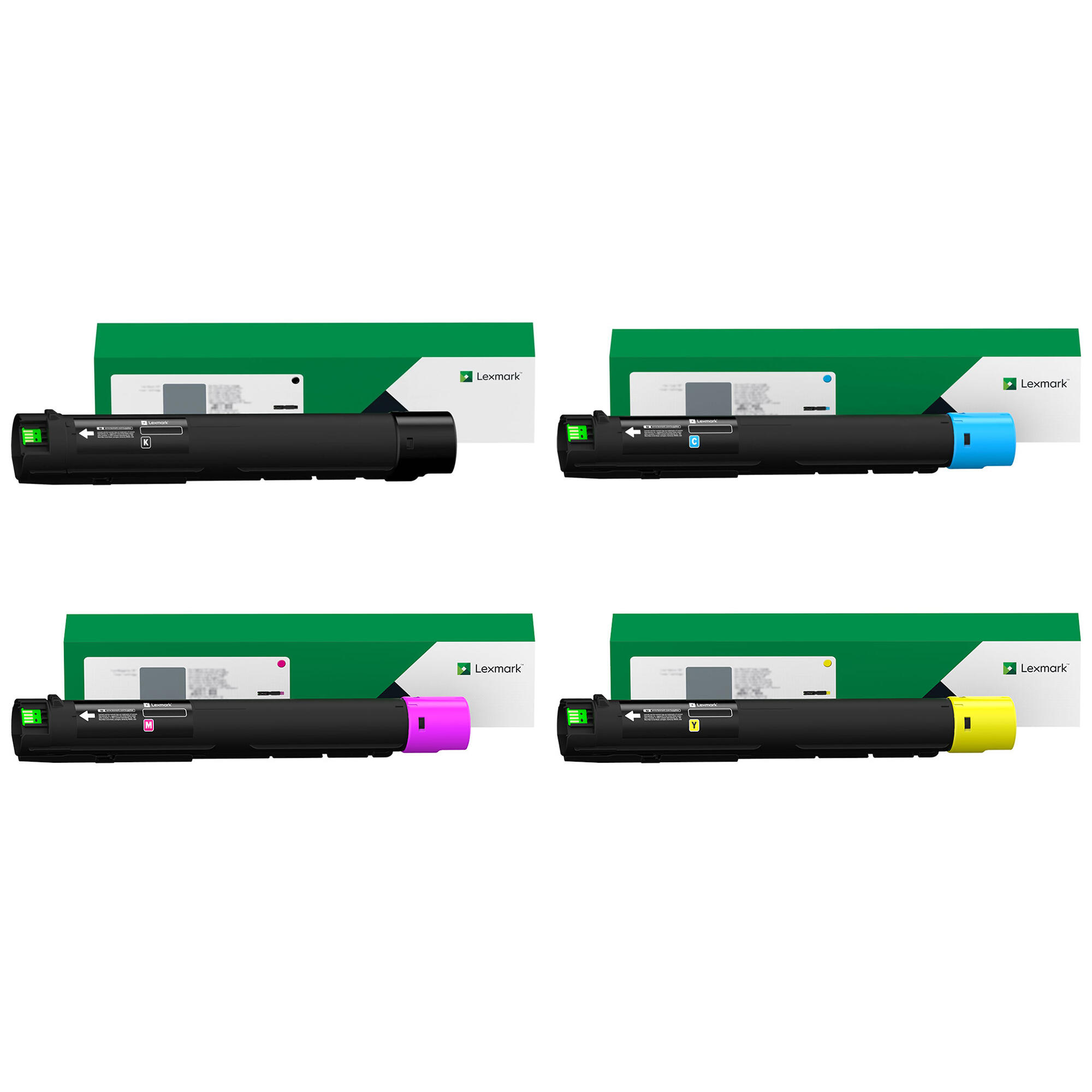 Lexmark 85D0HK0 85D0HC0 85D0HM0 85D0HY0 Original Toner Cartridge Combo High Yield BK/C/M/Y