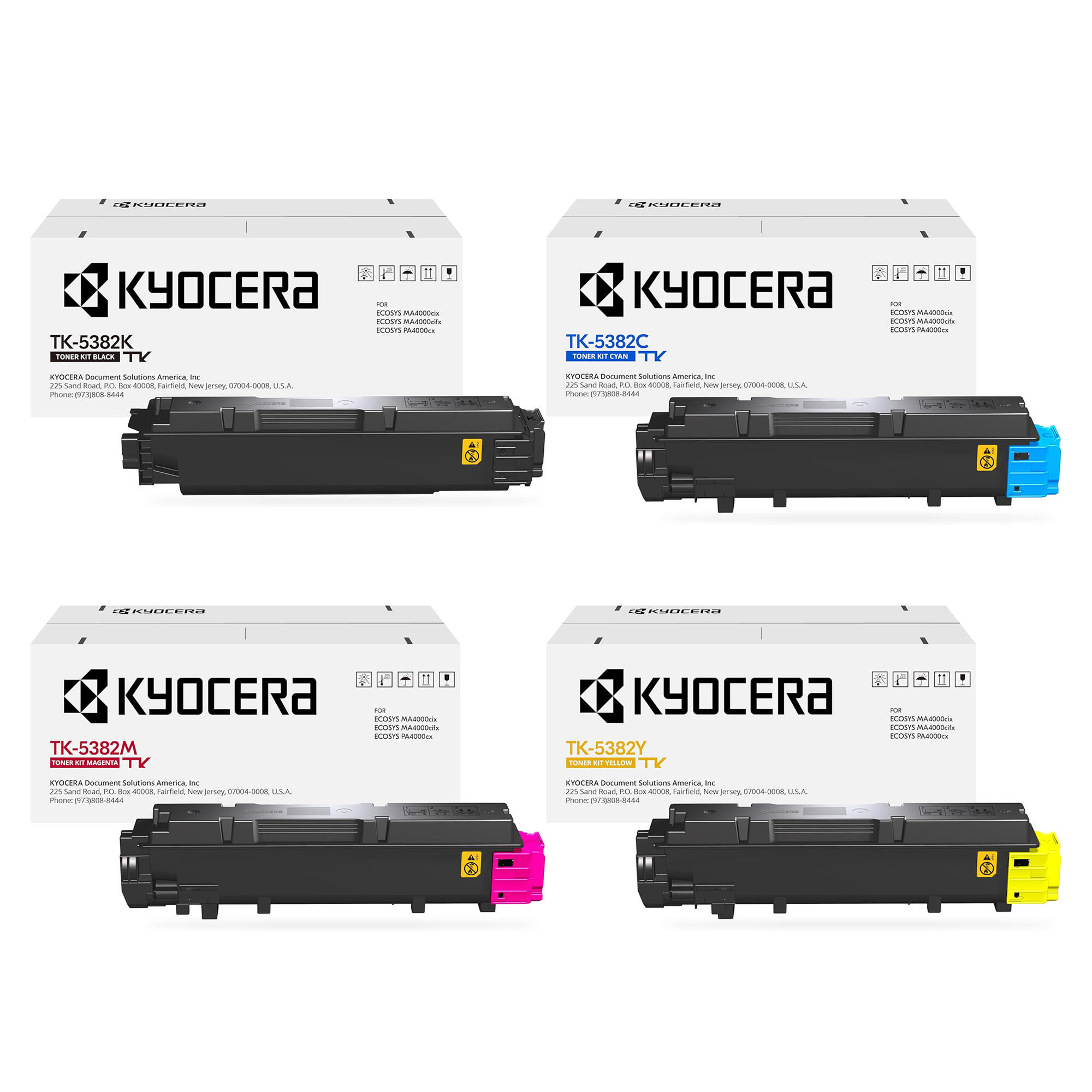 Kyocera-Mita TK-5382K TK-5382C TK-5382M TK-5382Y Original Toner Cartridge Combo BK/C/M/Y