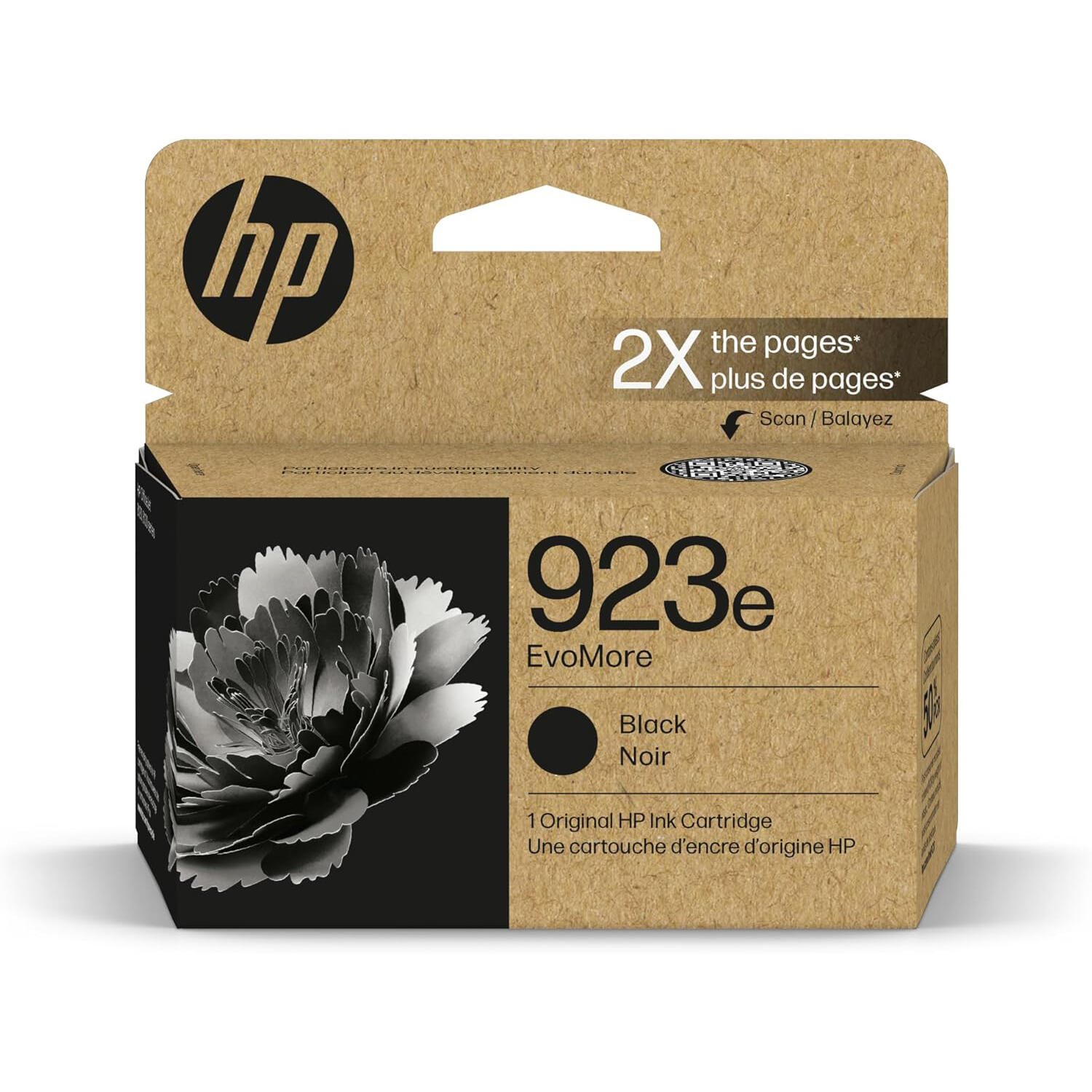 HP 923e 4K0T7LN Original EvoMore Black Ink Cartridge High Yield