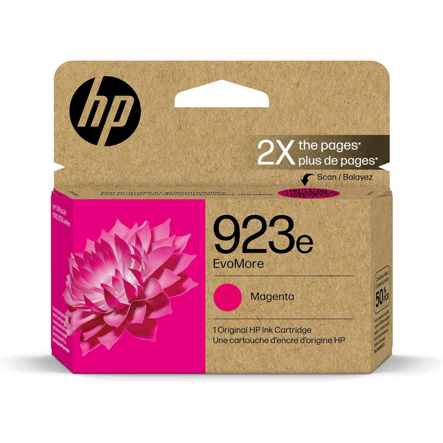 HP 923e 4K0T5LN Original EvoMore Magenta Ink Cartridge High Yield
