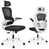 Luxury Ergonomic Mesh Office Chair with Three-Stage Lumbar Support & Flip-Up Armrests – Moustache®