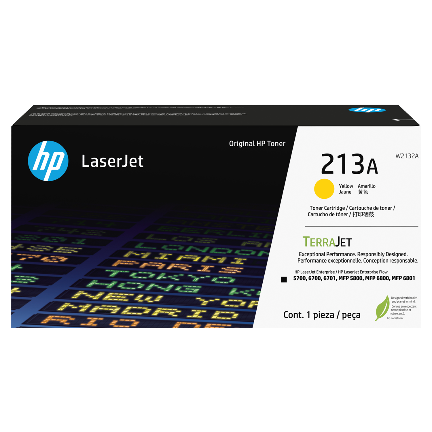 HP 213A W2132A Original Yellow Toner Cartridge