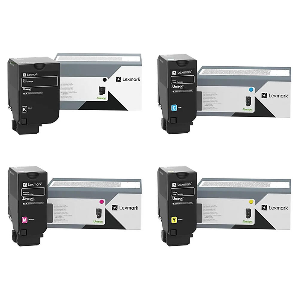 Lexmark 81C0X10 81C0X20 81C0X30 81C0X40 Original Toner Cartridge Combo Extra High Yield BK/C/M/Y