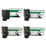 Lexmark 81C1XK0 81C1XC0 81C1XM0 81C1XY0 Original Return Programme Toner Cartridge Combo BK/C/M/Y