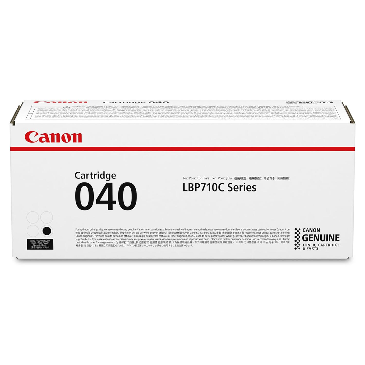 Canon 040BK 0460C001 Original Black Toner Cartridge