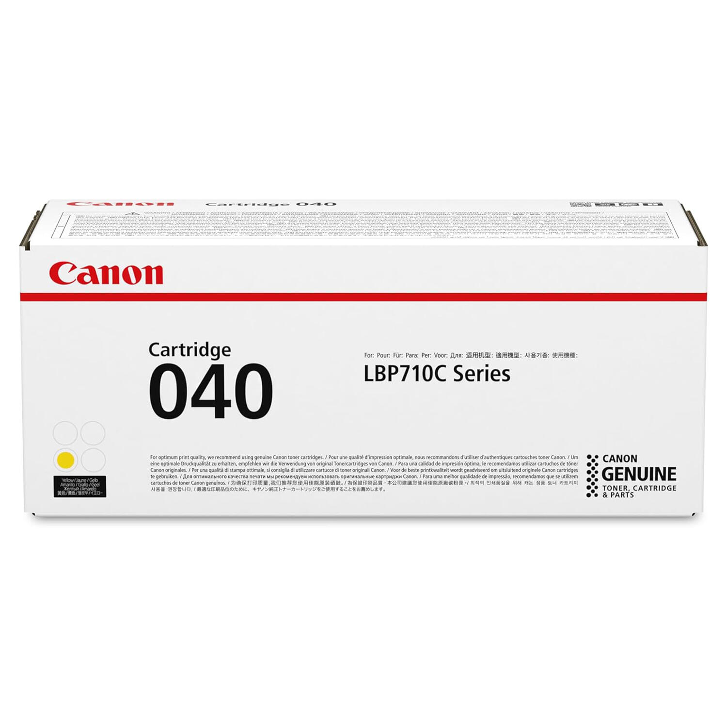 Canon 040Y 0454C001 Original Yellow Toner Cartridge