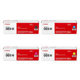 Canon 069H Original Toner Cartridge Combo High Yield BK/C/M/Y