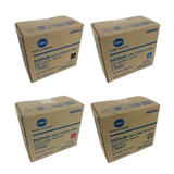 Konica Minolta TNP49K TNP49C TNP49M TNP49Y Original Toner Cartridge Combo BK/C/M/Y