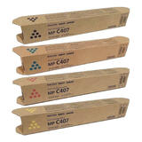 Ricoh 842207 842208 842209 842210 MP C407 Original Toner Cartridge Combo BK/C/M/Y