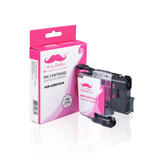 Brother LC501XLM Compatible Magenta Ink Cartridge High Yield - Moustache®