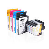 Brother LC501XL Compatible Ink Cartridge Combo High Yield BK/C/M/Y- Moustache®