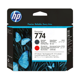 HP 774 P2V97A Original Matte Black / Chromatic Red DesignJet Printhead