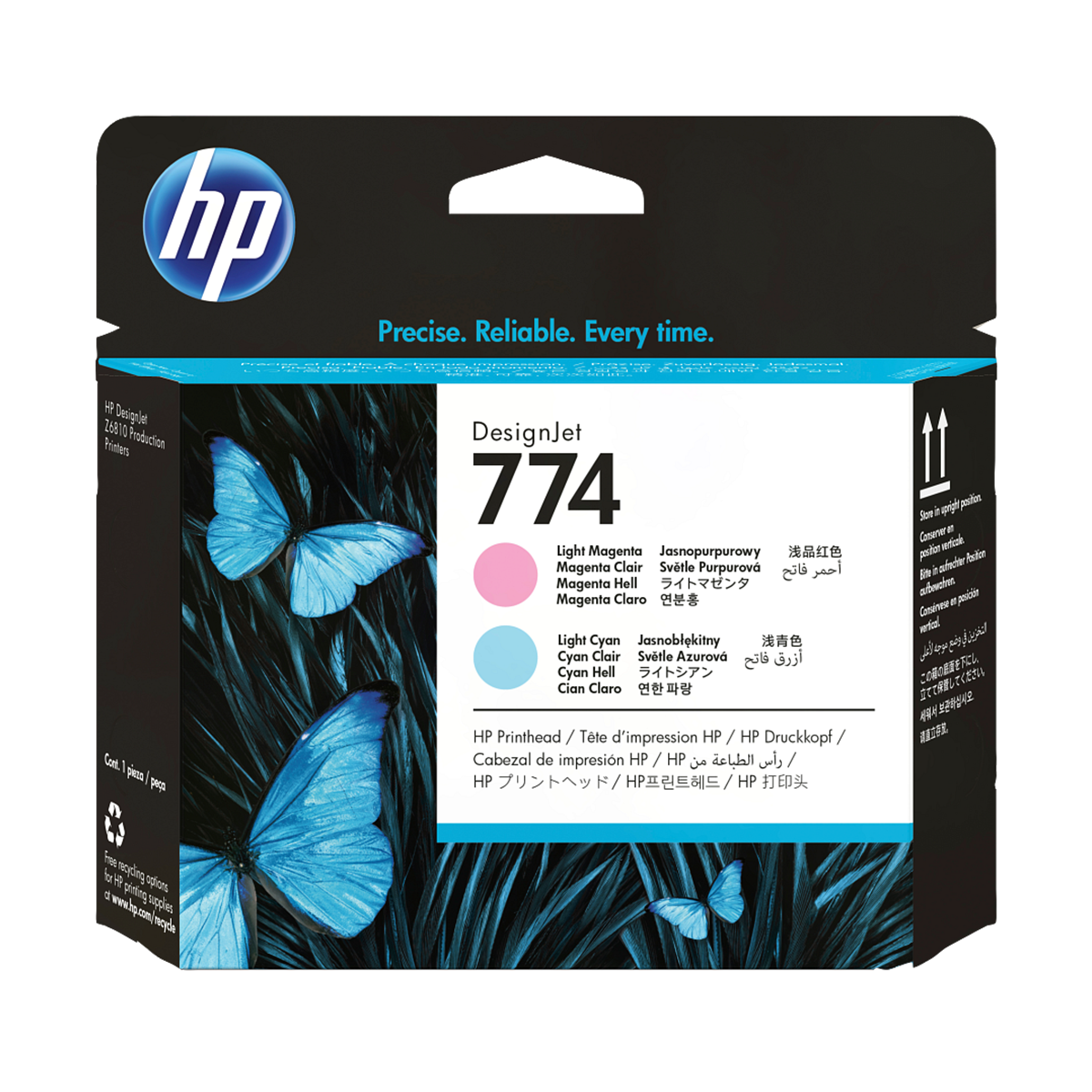 HP 774 P2V98A Original Light Magenta / Cyan DesignJet Printhead