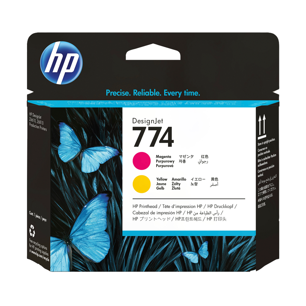 HP 774 P2V99A Original Magenta / Yellow DesignJet Printhead