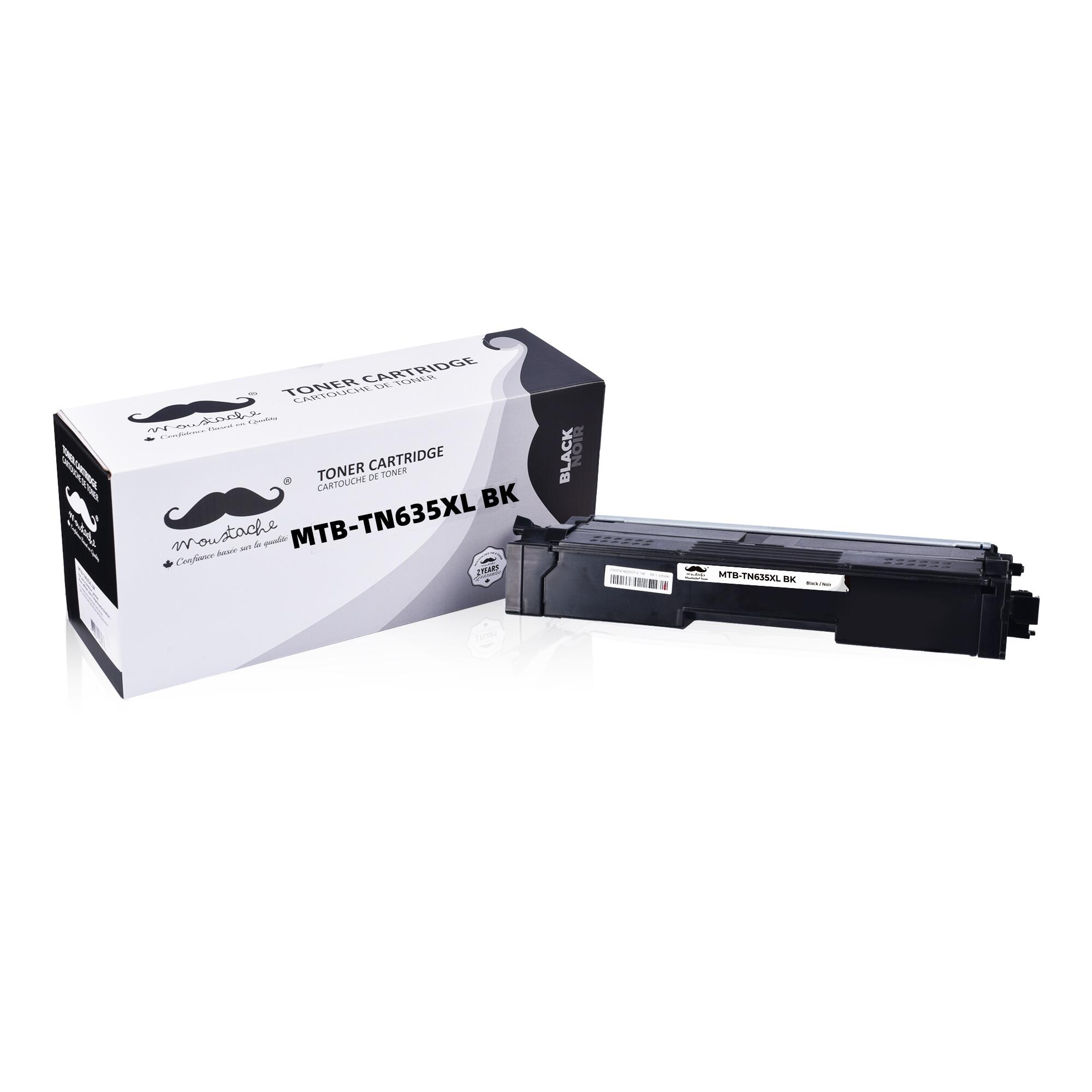 Brother TN635XL Compatible Black Toner Cartridge High Yield - Moustache® - 1/Pack