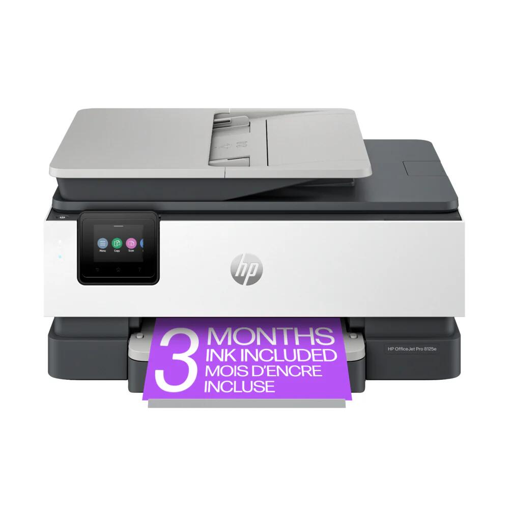 HP OfficeJet Pro 8125e Wireless All-in-One Printer with 3 months instant ink