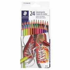 Staedtler® Colouring Pencils, Easy to Sharpen, Break-Resistant Leads, Pack of 24 840999