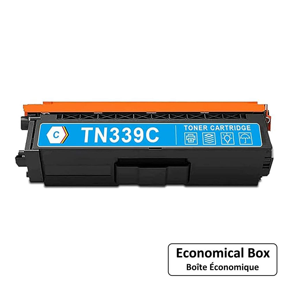 Brother TN339C Compatible Cyan Toner Cartridge Extra High Yield - Economical Box