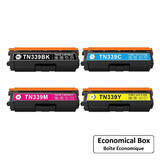 Brother TN339 Compatible Toner Cartridge Combo Extra High Yield BK/C/M/Y - Economical Box