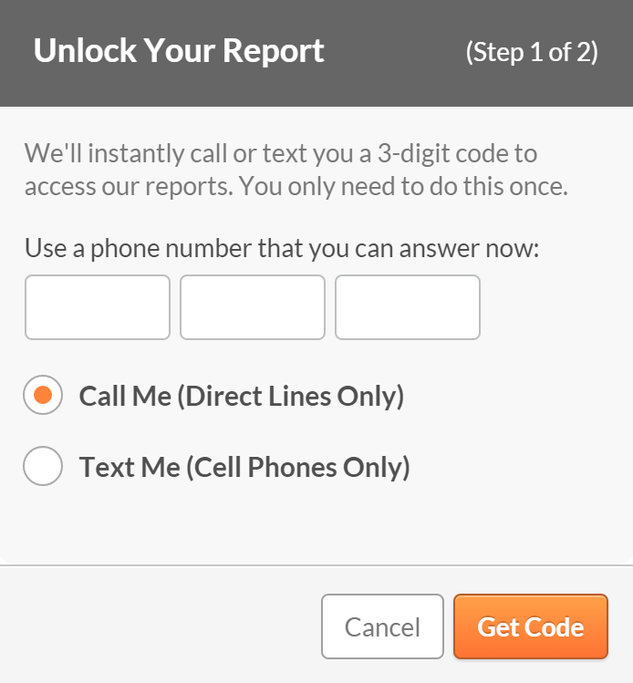 Unlock Your Report -- Step 1 Unlock Your Report -- Step 1