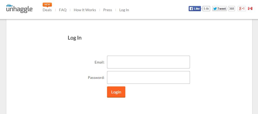 Log In Screen