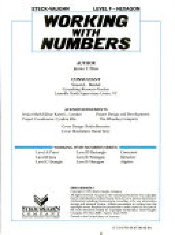 Working W/Numbers LVL F - Hexagon