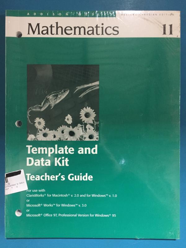 Aw Math 11 Wce Template & Data Kit CD-Ro
