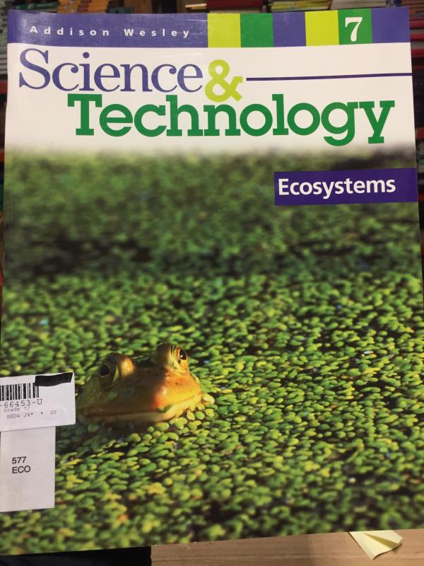 Aw Science & Tech Grade 7 Ecosystems