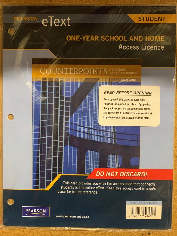 Counterpoints 2/E Student Etext 1 Yr