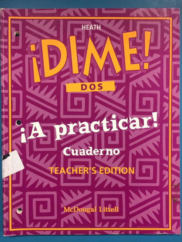 Dime DOS Mini Practicar Cuaderno Te