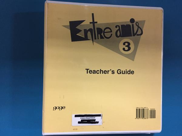 Entre Amis 3 Teacher's Guide