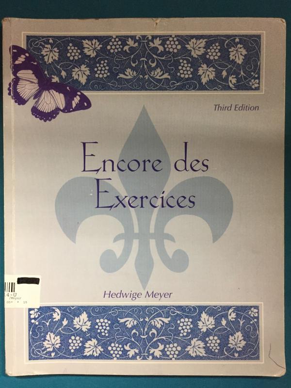 Encore Des Exercise 3/E