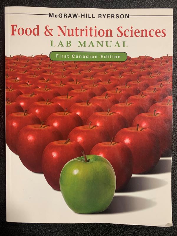 Food & Nutrition Sciences Lab Manual