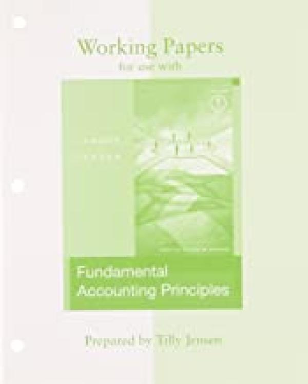 Working Papers to Accompany Fundamental