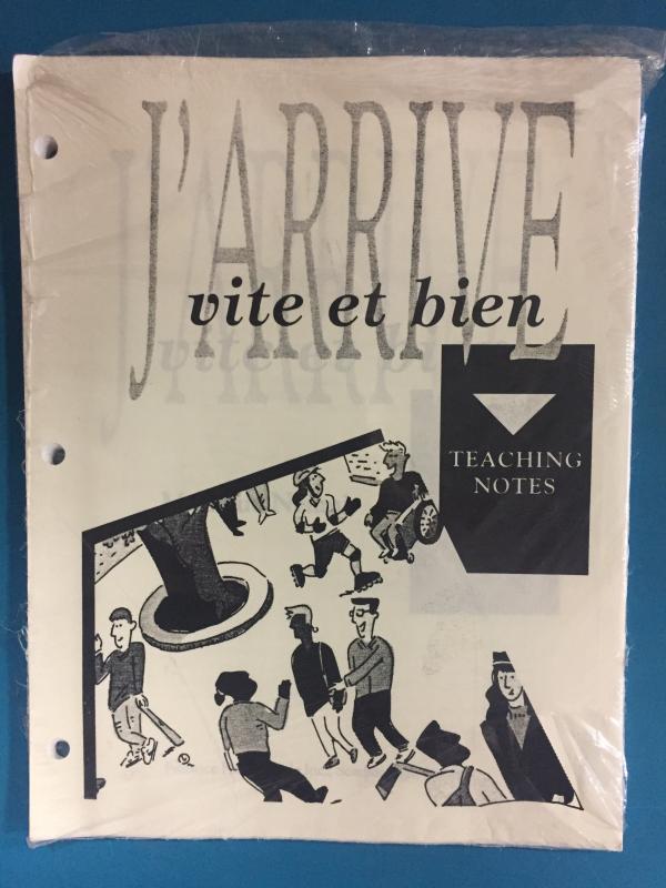 J'arrive Et Bien Teaching Notes