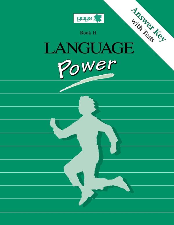 Language Power (H) Answer Key